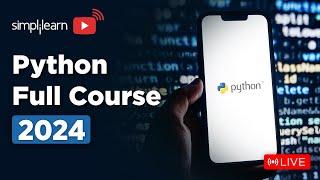  Python Full Course | Python Programming Training On LIVE | Python | 2024 | Simplilearn