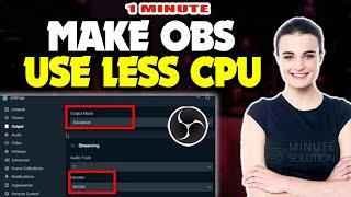 How to make obs use less cpu 2024 (Quick & Easy)