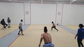 The Handball Courts is live! WARMUPS & HANDBALL UNITED MENS B DOUBLES AND WOMENS AB