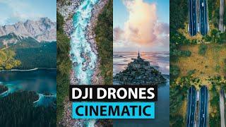 1 Hour Relaxing DJI Combo Drone 4K Cinematic: Flying Around Europe