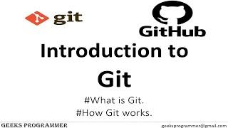 Git #2 | Introduction to Git