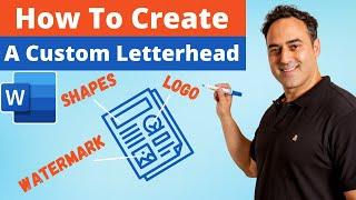 Word Tutorial: How to Make a Custom Letterhead in Microsoft Word 365