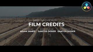 Film Credit Pack  DaVinci Resolve Templates 