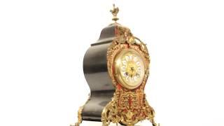 Antique French Boulle Mantel Clock On Stand c.1870