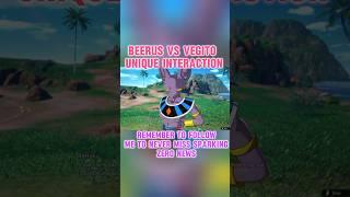 BEERUS VS VEGITO UNIQUE CHARACTER INTERACTION #sparkingzero #dragonball #vegito