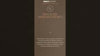 What is the Arrhenius Theory? @Diarasacademy