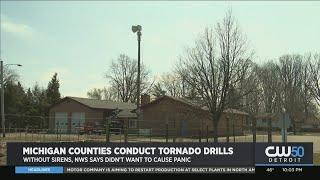 Michigan Counties Conduct Tornado Drills Without Sirens, NWS Says Didn't Want To Cause Panic