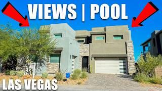 Las Vegas Home for Sale | Gated with SOLAR | Next GEN | INFINITY Pool and Spa | City Views in 89012