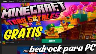 MINECRAFT BEDROCK en WINDOWS 10/11 completamente GR4TIS TUTORIAL 2024