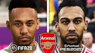 ARSENAL PLAYER FACES! | FIFA 20 VS PES 20