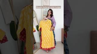 Meesho kurta set haul l Meesho cotton kurti pant dupatta set l Latest meesho new collection #meesho