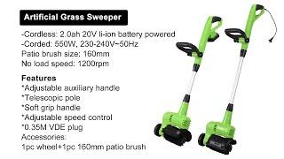 VERTAK Multi function electric artificial grass sweeper for garden GT221009 GT121009