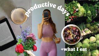 PRODUCTIVE DAYS IN MY LIFE // spend the weekend w/me + what I eat //