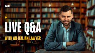 🟡Italian Lawyer Davide Answers Every Question You Have About Italy