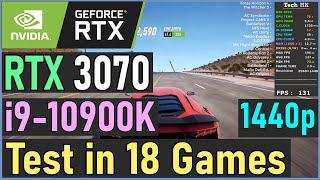 RTX 3070 | Test In 18 Games | High Settings  1440p | Tech MK