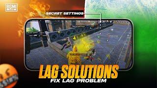 FIX BGMI LAG PROBLEM  | SECRET SETTINGS FOR LAG FREE GAMEPLAY | 30 , 40 FPS PROBLEM 