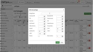 CWP - Admin Panel: Reseller Manager tutorial