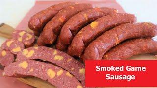 Smoked Game Sausage! Smoked Deer Sausage with Cheddar. Recipe Included!