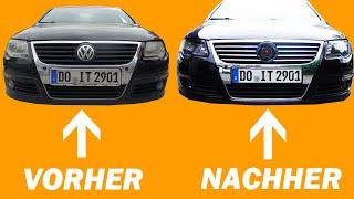 VW Passat - die Transformation  die neue Front | Zu Besuch bei DM-Autoteile #BLACK_BEAST