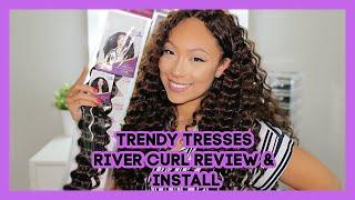 Trendy Tresses River Curl Honest Review & Install | Summer Crochet Styles Crochet For Beginners 2020