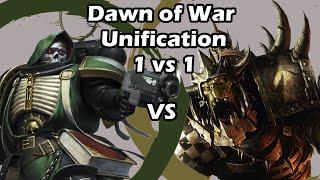 Dawn of War Unification: 1 vs 1 Dark Angels (Keuken) vs Orks (Pax)