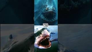 the bloop vs goji,ugly fish,giant megalodon