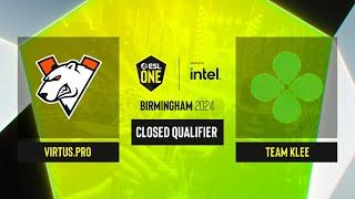 Dota2 - Virtus.pro vs Team Klee - Game 2 - ESL One Birmingham 2024 - CQ - EEU