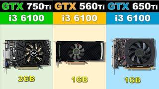 GTX 750Ti vs GTX 560Ti vs GTX 650Ti Newest Games Benchmarks @1080p