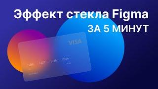 Эффект стекла в Figma - делаем за 5 минут