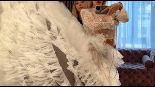 Totally transparent wedding dress Tryon Haul #transparent #wedding #weddingdress #white