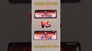 POCO X7 PRO  vs SAMSUNG S24 ULTRA vs RS 26,999 vs 1,20,000 - FREEFIRE GAMING TEST #freefire #poco