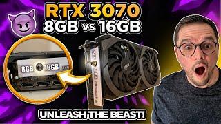 Game Changer! Modified RTX 3070 with Dual VRAM: 8GB or 16GB? Switch it Up!