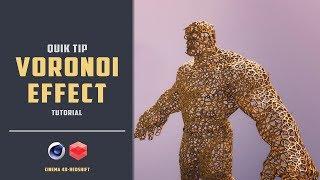 Easy way to create voronoi object [Redshift][CINEMA 4D TUTORIAL]