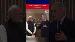 PM Modi Meets Carney At G7 Summit, Calls India-Canada Ties ‘Important In Many Ways’| Watch #shorts