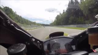 1199R SPA trackday 2'43 and crash