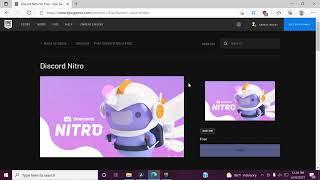 *How To Get Free Discord Nitro* On the epic games store!!!