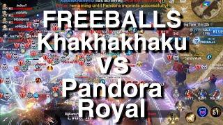 [Lineage 2 Revolution] FREEBALLS & KhaKhaKhaku vs Pandora & Royal - Fortress siege war [03/04/2020]