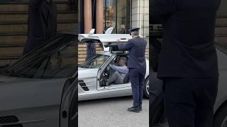 Elegant Millionaire with his SLS AMG #mercedes #amg #sls #luxurylife #millionaire #supercar #monaco