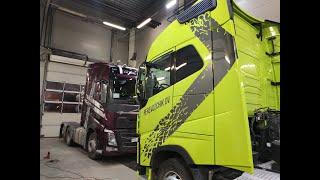 Volvo FH инструкция по вклейке Фальш-стекол