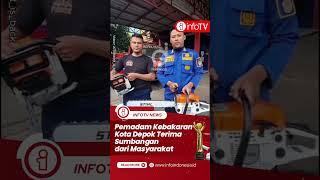 Pemadam Kebakaran Kota Depok Terima Sumbangan dari Masyarakat