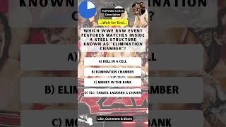 036, Which WWE Raw event features matches inside a steel structure known as Elimination Chamber #vir