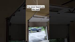 Squeaky garage door remedied. Comment with questions #garagedoorrepair #work #squeaky