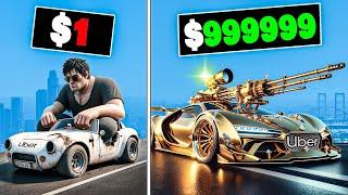 $1 to $1,000,000 Uber Car In GTA 5