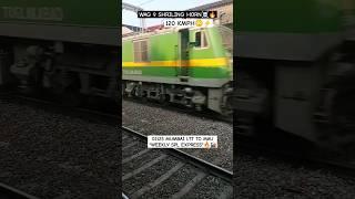 01123 MUMBAI LTT TO MAU *WEEKLY SPL EXPRESS* WAG9 BLASTING 120 KMPH#shorts#youtubeshorts#ytshorts