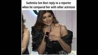 Sushmita Sen Best Reply to a Reporter on her Achievements #shorts