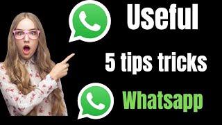 Whatsapp useful 5 tips tricks Whatsapp segrite sitting Whatsapp tips and tricks useful settings