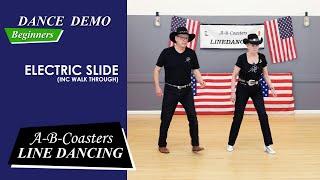 ELECTRIC SLIDE - Line Dance Demo & Walk Through