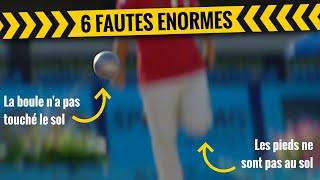 6 huge fouls of unsanctioned players in pétanque 