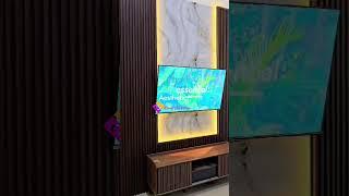 Backdrop Tv Aesthetic #backdropdesign #backdroptv #backdroptvmurah #wpcmakassar #interiordesign #diy