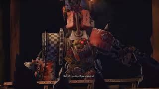 Warhammer 40,000 Space Marine: Ork Warboss Grimskull Introduction Cutscene